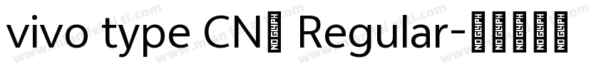 vivo type CN简 Regular字体转换